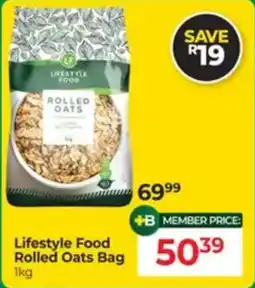 Dis-Chem Lifestyle Food Rolled Oats Bag offer