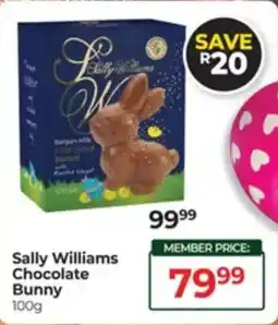 Dis-Chem Sally Williams Chocolate Bunny offer