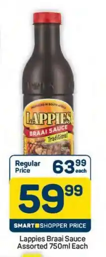 Pick n Pay Hypermarket Lappies Braai Sauce Assorted 750ml offer