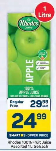 Pick n Pay Hypermarket Rhodes 100% Apple Juice offer