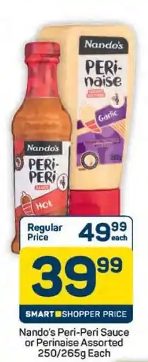 Pick n Pay Hypermarket Nando's Peri-Peri Sauce or Perinaise Assorted offer