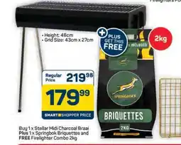 Pick n Pay Hypermarket Stellar Midi Charcoal Braai Combo offer