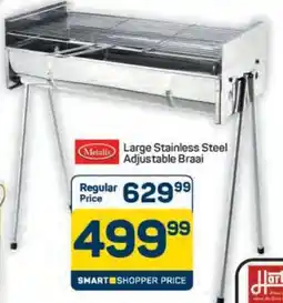 Pick n Pay Hypermarket Metalix Large Stainless Steel Adjustable Braai offer