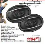 AutoZone Pioneer A Series 6x9 (137.16cm) 450W Speaker Set PIO.TSA6960F-Per Set offer