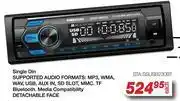 AutoZone Star Sound Single Din Blutooth Car Radio With Detachable Face STA.SSUSB230BT offer