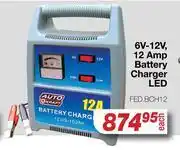 AutoZone Auto Kraft 6V-12V 12 Amp Battery Charger LED FED.BCH12 offer