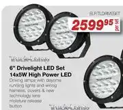 AutoZone Truck Lamp 6 Drivelight LED Set 14 x 5W High Power LED ELP.TLDRIVESET-Per set offer