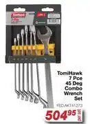 AutoZone Tomi Hawk 7 Pce 45 Deg Combo Wrench Set FED.AKT41273-Per Set offer