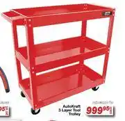 AutoZone Auto Kraft 3 Layer Tool Trolley FED.PK0001TW offer