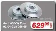 AutoZone Ate Brake Discs For Audi A3/VW polo 02-04 Golf 256 65 ATE.1220151-Each offer
