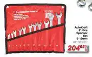 AutoZone Auto Kraft 11 Pce Spanner Set 6-19mm FED.VIC78/S11-Per Set offer