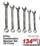 AutoZone 6 Pce Combination Spanner Set 10-17mm FED.VIC78/S6-Per Set offer