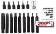 AutoZone Tomi Hawk 16 Pce Industrial Star Bit Set FED.AKT33242-Per Set offer