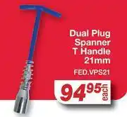 AutoZone Dual Plug Spanner T-Handle 21mm FED.VPS21 offer