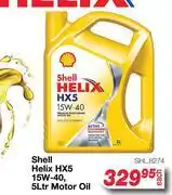AutoZone Shell Helix HX5 15W-40 Motor Oil SHL.8274-5Ltr offer
