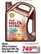 AutoZone Shell Ultra Carbon Neutral 0W-40 Motor Oil SHL.550052312-5Ltr offer