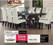 Bradlows Knight Table + 8 Knight Chairs offer