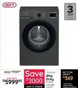 Bradlows Defy 8Kg Grey Front Loader Washing Machine DAW396 10304254 offer