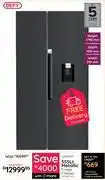 Bradlows Defy 555Ltr Metallic Fridge Freezer DFF647-WD 10306035 offer
