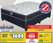 Russells Cozy Nights Serenity 137cm Double Bed Set offer