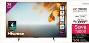 Bradlows Hisense 75(190cm) UHD Smart TV 10304084 offer