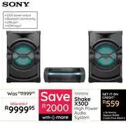Bradlows Sony Shake X30D High Power Audio System 10139039 offer