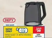 Russells Defy Tinted Glass 1.7L Kettle WK5300G offer