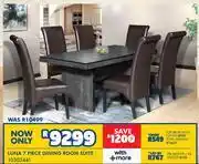 Russells Luna 7 Piece Dining Room Suite 10303441 offer