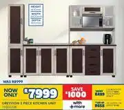 Russells Greyston 3 Piece Kitchen Unit 10303238 offer