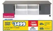 Russells Glacier Grey TV Stand 10318526 offer