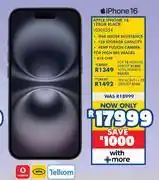 Russells Apple iPhone 16 128GB (Black) offer