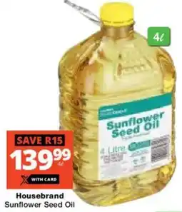Checkers Housebrand Sunflower Seed Oil offer