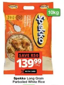 Checkers Spekko Long Grain Parboiled White Rice offer