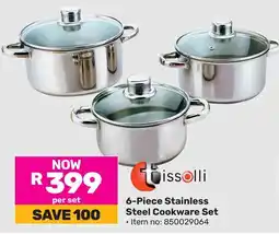 Game Tissolli Stainless Steel Cookware Set offer