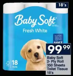 President Hyper Baby Soft 2-Ply Roll 350 Sheets Toilet Tissue offer