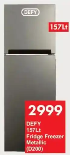 President Hyper Defy Fridge Freezer Metallic offer
