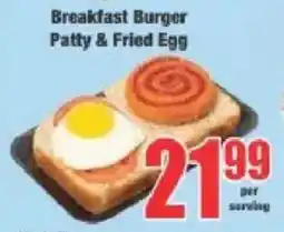 Boxer Breakfast Burger Patty & Fried Egg offer
