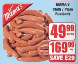 Boxer Mama's Chilli/ Plain Russians offer