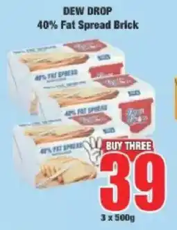 Boxer Dew Drop 40% Fat Spread Brick offer