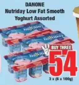 Boxer Danone Nutriday Low Fat Smooth Yoghurt Assorted offer
