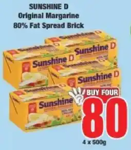Boxer Sunshine D Original Margarine 80% Fat Spread Brick offer