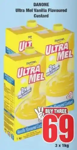 Boxer Danone Ultra Mel Vanilla Flavoured Custard offer