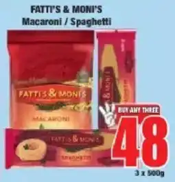 Boxer Fatti's & Moni's Macaroni/ Spaghetti offer