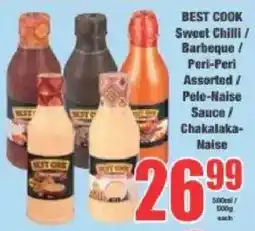 Boxer Best Cook Sweet Chilli/ Barbeque/ Peri-Peri Assorted/ Pele-Naise Sauce/ Chakalaka-Naise offer