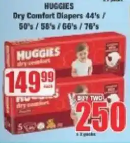 Boxer Huggies Dry Comfort Diapers offer