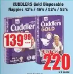Boxer Cuddlers Gold Disposable Nappies offer