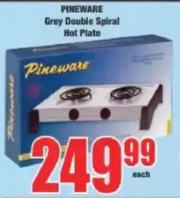 Boxer Pineware Grey Double Spiral Hot Plate offer