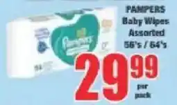 Boxer Pampers Baby Wipes Assorted offer
