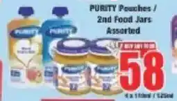 Boxer Purity Pouches/ 2nd Food Jars Assorted offer