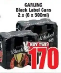 Boxer Carling Black Label Cans offer